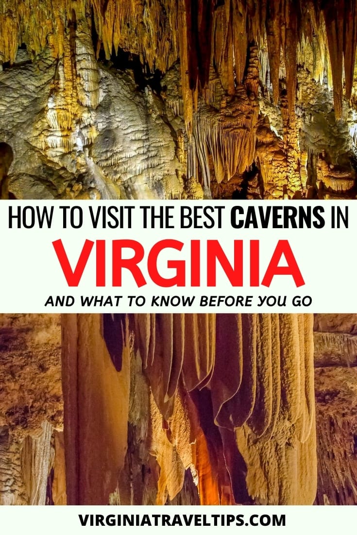 9 Best Caverns to Visit in Virginia (Practical Tips + Map Included!) | Virginia travel | Visit Virginia | Luray Caverns | Shenandoah Caverns | Skyline Caverns | Shenandoah National Park | Day trips from Richmond | Day trips from Washington DC | Virginia Caves | Caverns in Virginia | Virgina Caverns | Stalagmites | Stalactites | Virginia Mountains | Virginia Parks | Nature in Virginia #virginia #caves #caverns