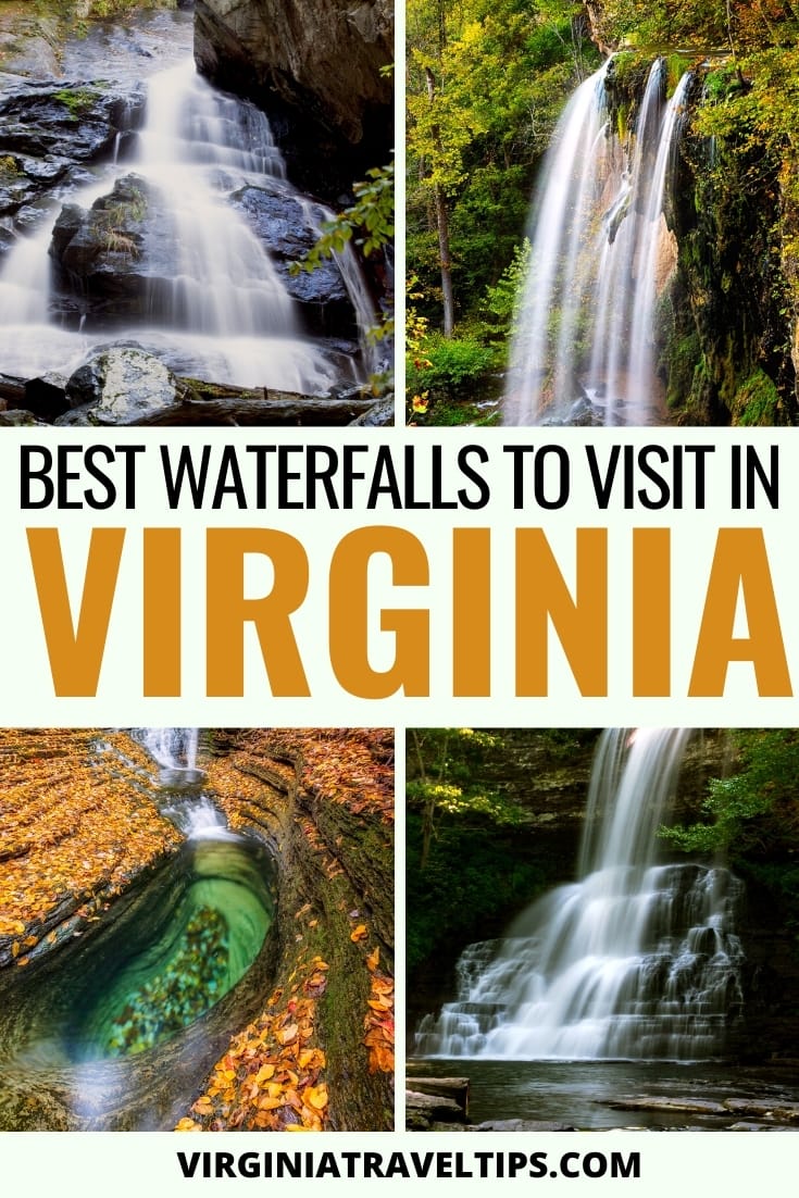 12 Prettiest Waterfall Hikes in Virginia That You'll Love | This guide lists the best Virginia waterfall hikes and details how to visit them. #virginia #waterfalls #VA | Things to do in Virginia | Virginia travel | Virginia photography | Virginia waterfalls | Virginia nature | Virginia National Parks | Shenandoah National Park | Virginia is for Lovers | Visit Virginia | Places to visit in VA 