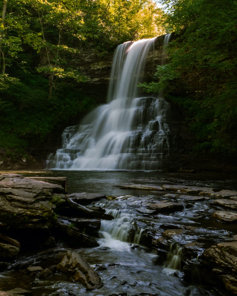 Cascade Falls Trailhead Virginia vattenfall