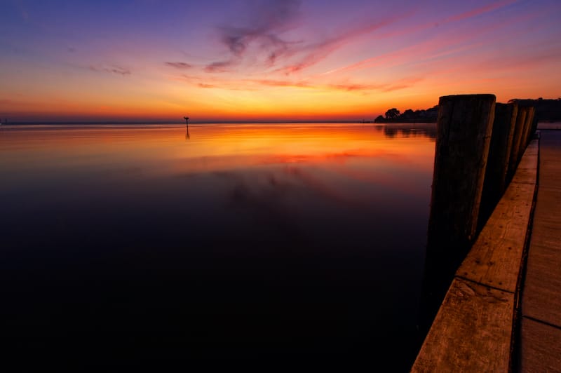 Colonial Beach at Sunrise in Virginia