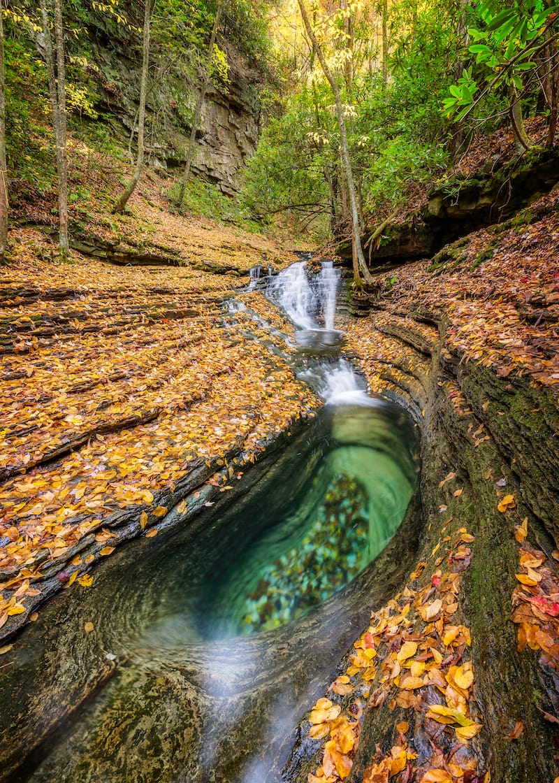 Devil's Bathtub Virginia waterfall