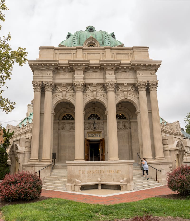 Handley Library in Winchester Virginia