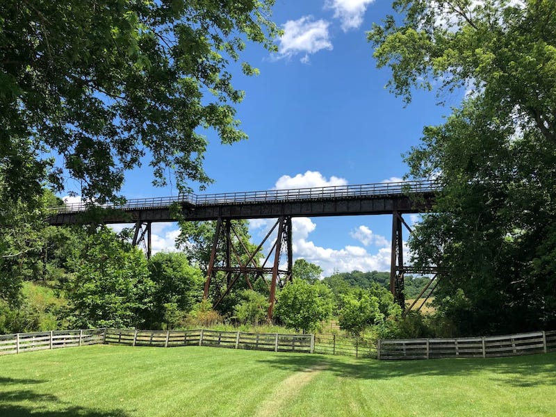 New River Trail State Park bike trail in Virginia in Draper, VA copy