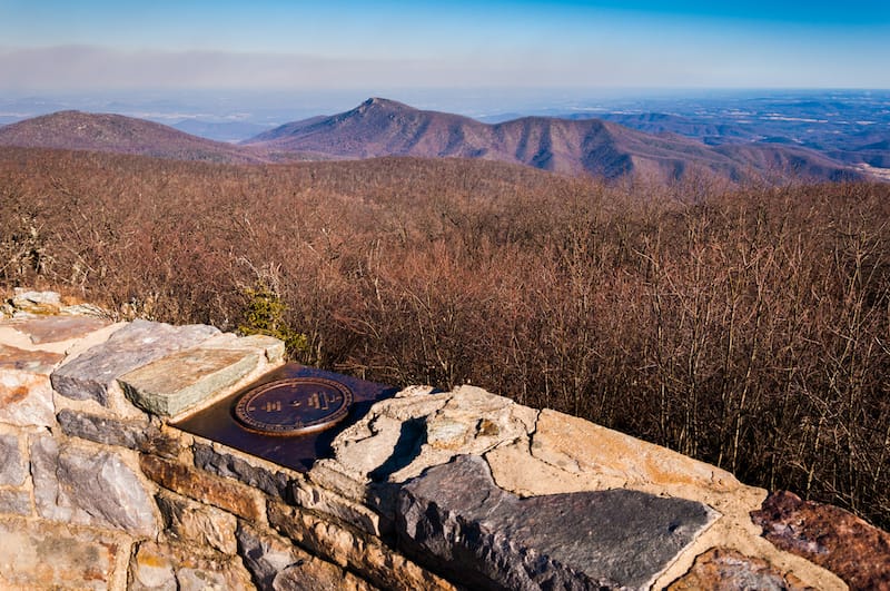 Shenandoah NP in winter in Virginia