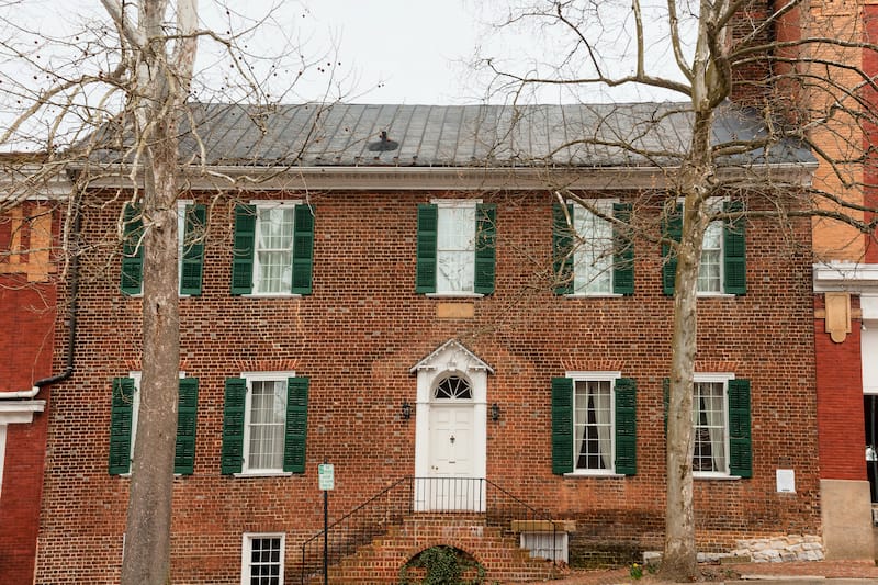 The William King house, built in 1803 was the first brick built house in Abingdon, Virginia.