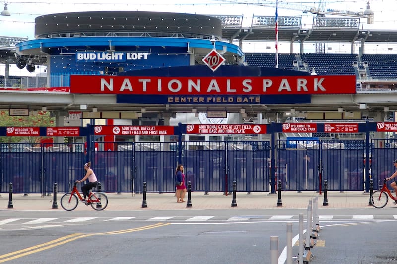 Washington Nationals Baseball Stadium in April