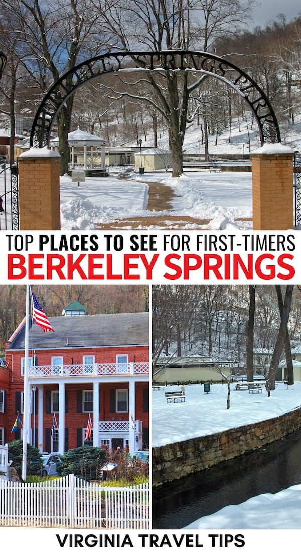 There are many amazing things to do in Berkeley Springs, WV that will encourage you to book a trip to the West Virginia Spa town! Here are some of our top picks! | Berkeley Springs things to do | Berkeley Springs attractions | landmarks | Berkeley Springs restaurants | Berkeley Springs spas | Berkeley Springs itinerary | What to do in Berkeley Springs | Places to visit in West Virginia | Berkeley Springs State Park | Spas in Berkeley Springs | Berkeley Springs hiking | Berkeley Springs sights