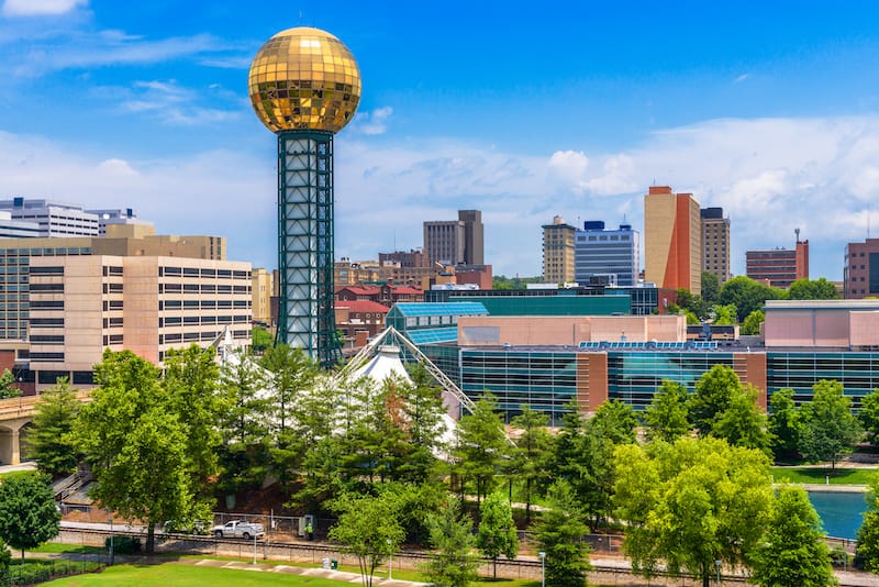 Knoxville Tennessee - best weekend trips from Nashville