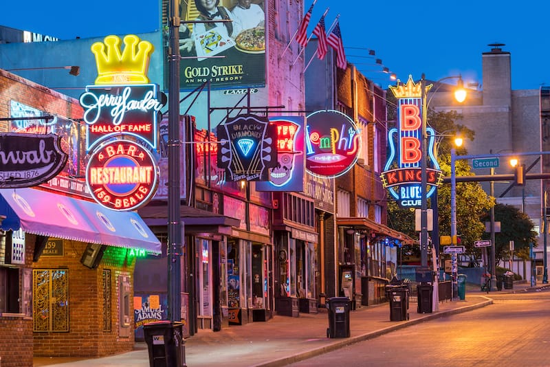 Beale Street in Memphis