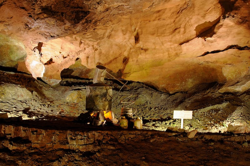 Moonshine Still Hidden in a Cave at The Lost Sea