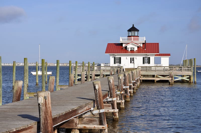 Roanoke Marshes Lighthouse in Manteo NC