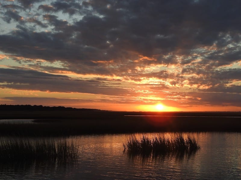 Sunset at Hammocks Beach State Park