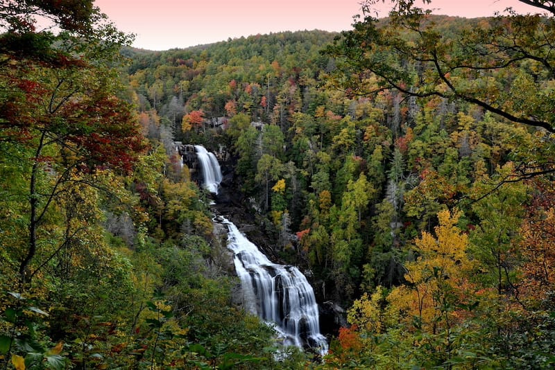 Whitewater River Waterfall near Brevard