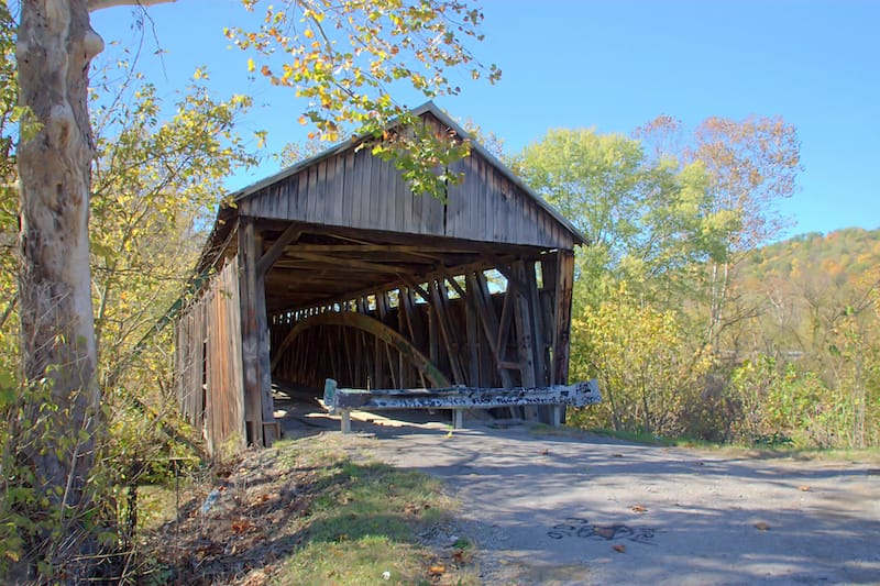 11 Iconic Covered Bridges In Kentucky Map 9011