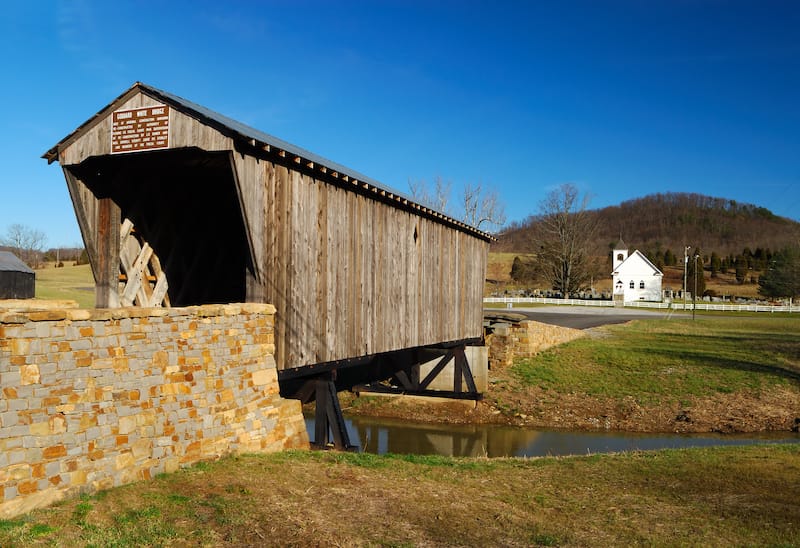 11 Iconic Covered Bridges In Kentucky Map 9812