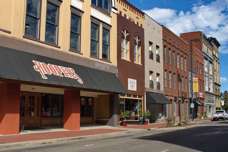 Historic buildings on Main Street