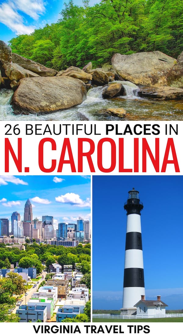 Are you looking for the best places to visit in North Carolina? This guide contains some incredible North Carolina destinations - nature, city, and more! | NC bucket list | North Carolina bucket list | Things to do in North Carolina | Places to visit in NC | North Carolina places to visit | Destinations in North Carolina | North Carolina Beaches | North Carolina towns | North Carolina cities | NC Destinations | Where to go in NC | Places to see in North Carolina | What to do in NC