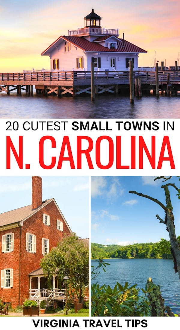 Are you looking for the best small towns in North Carolina? This guide lists the cutest and most historic North Carolina small towns and why you should visit! | NC small towns | Small towns in NC | Places to visit in NC 