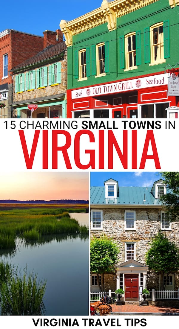 Are you looking for the best small towns in Virginia for a quick weekend getaway? These Virginia small towns are cute, chilled out, and offer a lot to do! | Places to visit in Virginia | Things to do in Virginia | Small towns in VA | VA small towns | What to do in Virginia | Virginia hiking | Virginia beach towns | Virginia coastal towns | Things to do in Southwest Virginia | Virginia places to visit