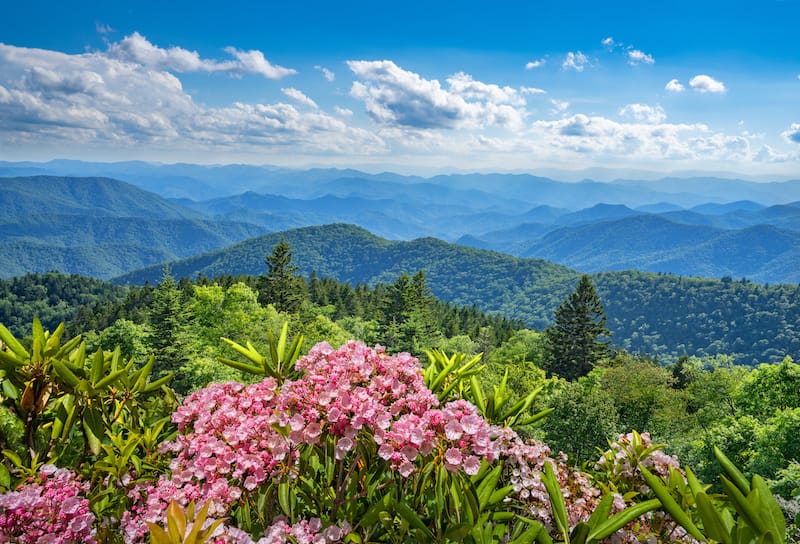 Smoky Mountains near Asheville