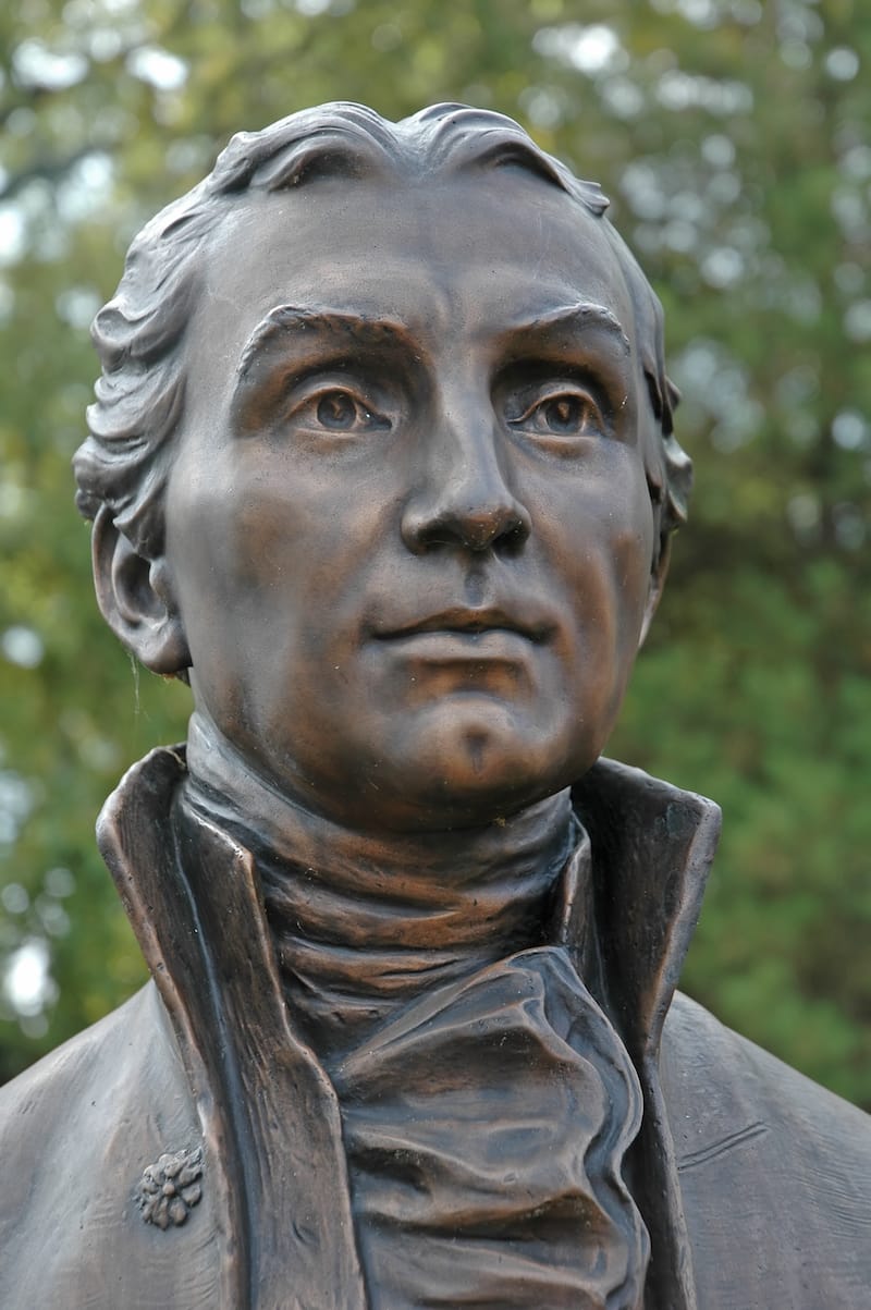 James Monroe Statue by Margaret French Cresson at the James Monroe Law Library