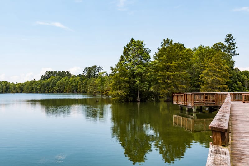 Kayak and boat launch at Stumpy Lake Natural Area in VB