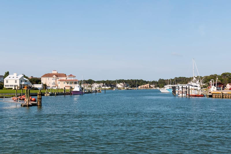 Rudee Inlet in Virginia Beach