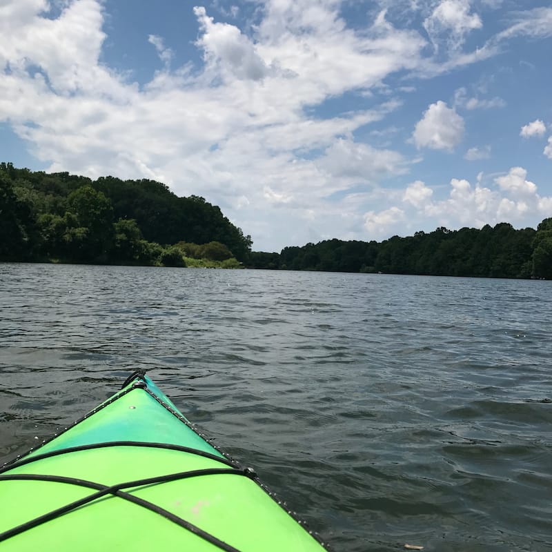 Kayaking in Centennial Park in MD