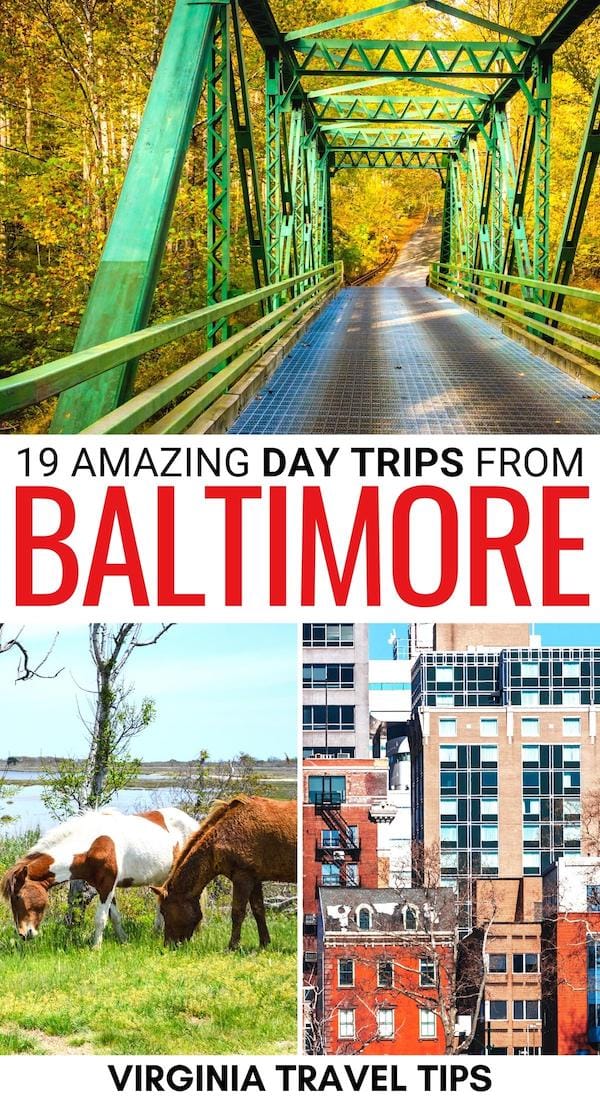 Are you in search of the best day trips from Baltimore - whether it be city breaks or nature escapes? This guide showcases some awesome Baltimore day trips to help! | Places to visit near Baltimore | Things to do in Baltimore | Baltimore bucket list | Day tours from Baltimore | Places to visit in Maryland | What to do in Baltimore | Baltimore itinerary | Hiking near Baltimore | Baltimore trails | Baltimore to Annapolis | Baltimore to Washington DC | Maryland bucket list