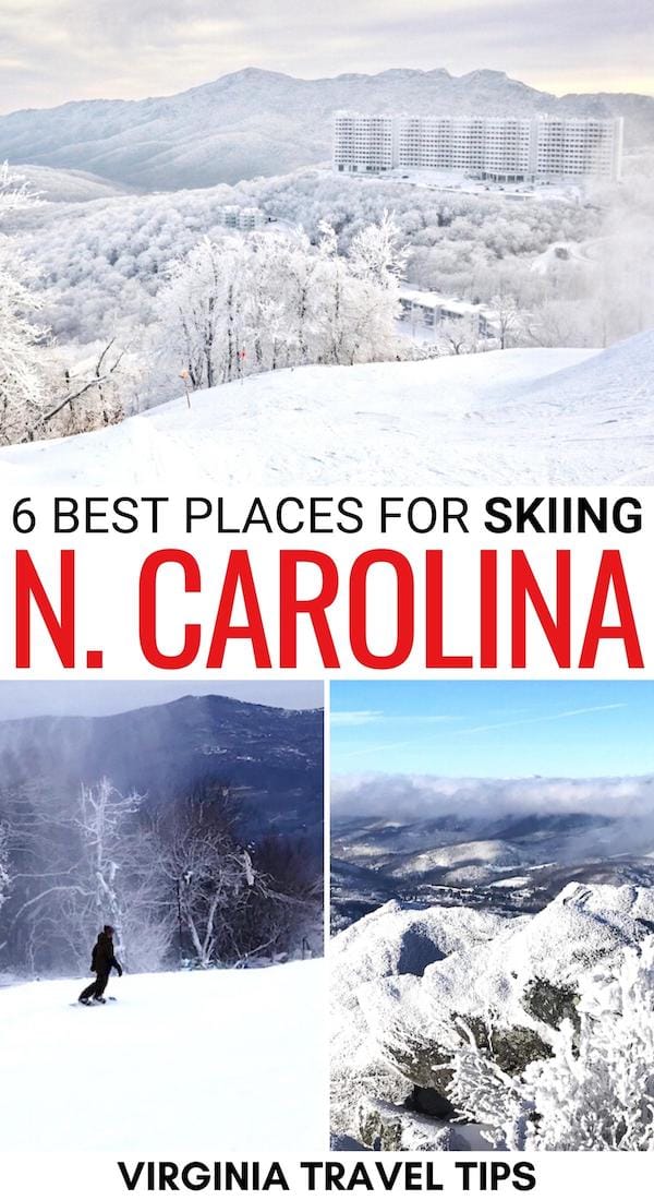 Looking for the best places to go skiing in North Carolina this winter? Look no further! These are the best ski resorts in North Carolina to consider! Read more! | Winter in NC | NC winter | North Carolina winter | Snowtubing in North Carolina | Snowboarding in North Carolina | NC skiing | NC snowboarding | Ski resorts in NC | Things to do in winter in North Carolina | Ski resorts near Charlotte | Ski resorts near Asheville | Asheville skiing | Charlotte skiing 