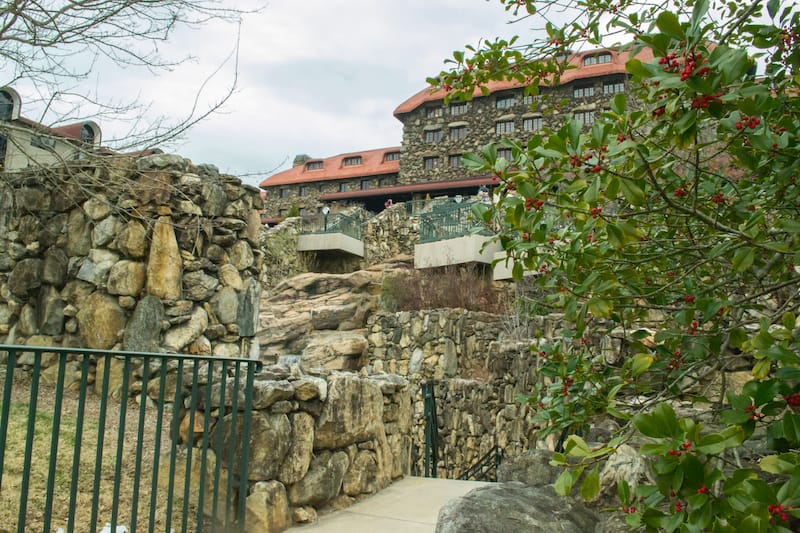 Omni Grove Park Inn during winter - Dawn Damico - Shutterstock.com