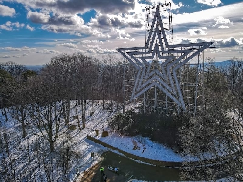 Roanoke in winter