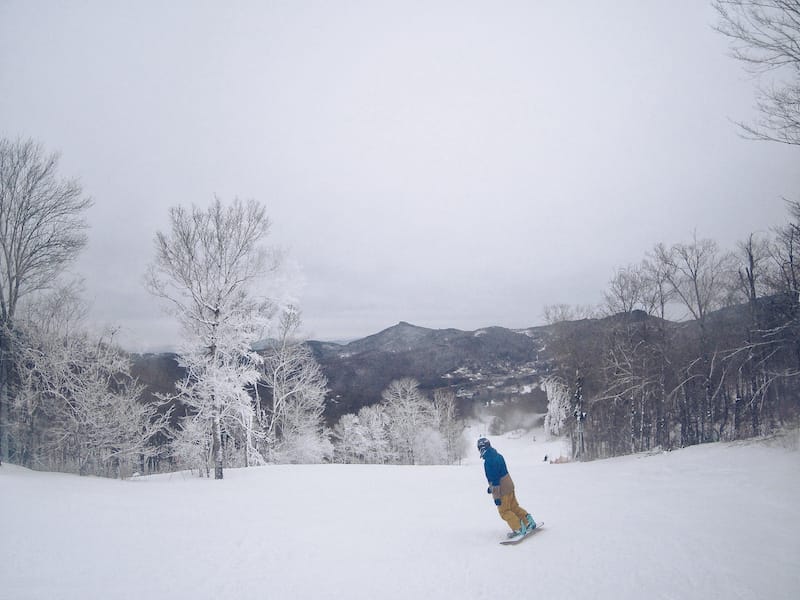 Snowboarding and skiing in NC