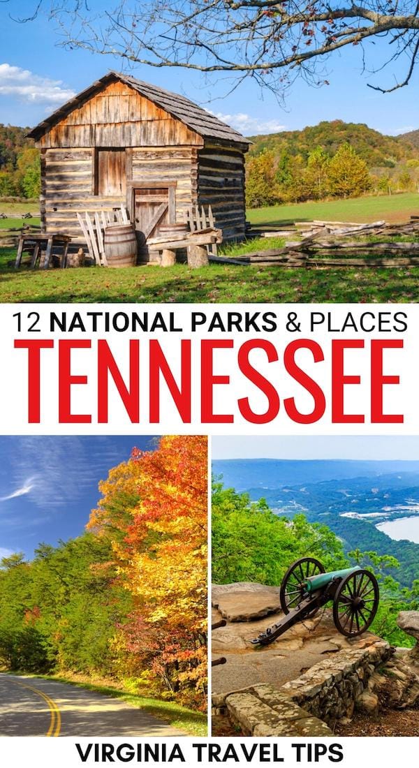 Looking to visit all of the national parks in Tennessee? This guide covers the best designated Tennessee national parks and historic sites (+ battlefields)! | places to visit in Tennessee | Things to do in Tennessee | Tennessee bucket list | battlefields in Tennessee | Visit Tennessee | Tennessee itinerary | What to do in Tennessee | National Parks USA | Visit Great Smoky Mountains National Park