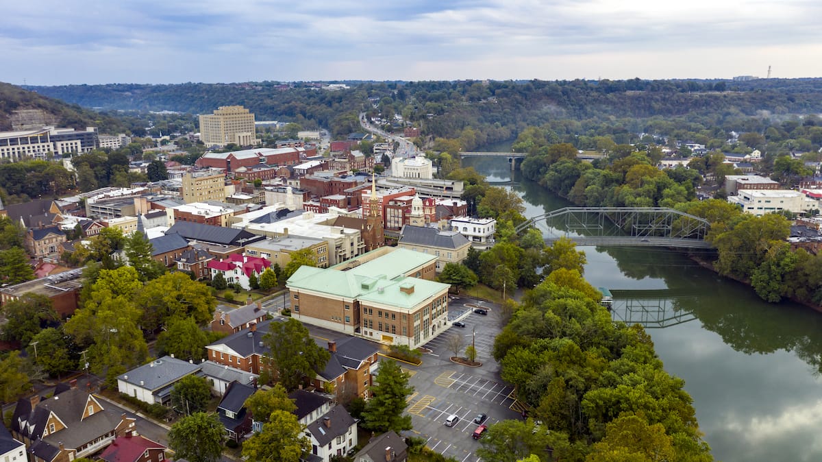 Aerial view of Frankfort