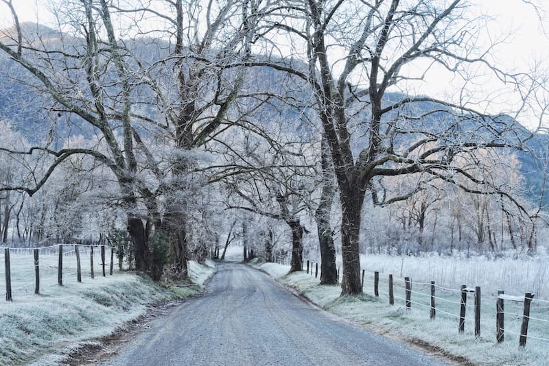 Cades Cove in winter