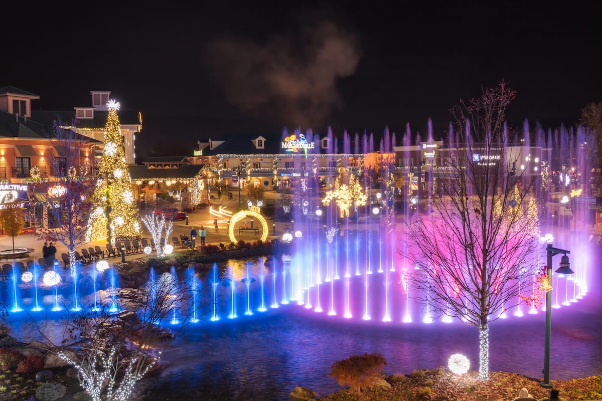 Lights during Pigeon Forge in winter - Scott Heaney - Shutterstock.com