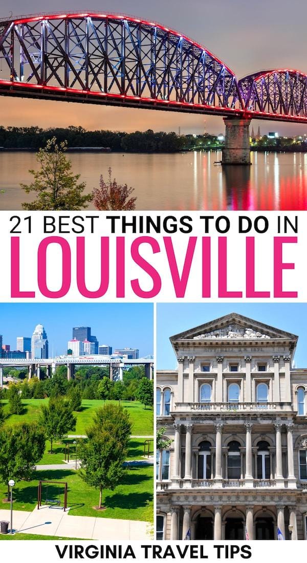 Planning a trip to KY and looking for the best things to do in Louisville? We have you covered! These are the top Louisville attractions, restaurants, and more! | Louisville things to do | Louisville itinerary | Louisville museums | Weekend in Louisville | Trip to Louisville | Louisville tours | Louisville restaurants | Louisville cafes | Sightseeing in Louisville | Attractions in Louisville | Day trip to Louisville | Landmarks in Louisville | Louisville Landmarks 
