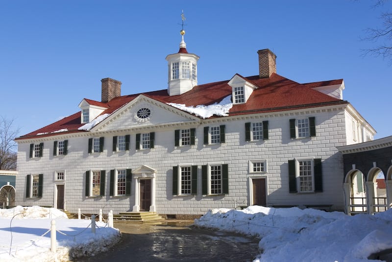 Mount Vernon in winter