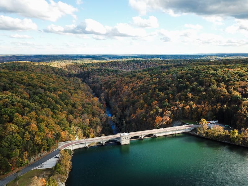 Pretty Boy Reservoir Dam in Hampstead