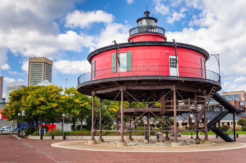 Seven Foot Knoll Lighthouse in Baltimore