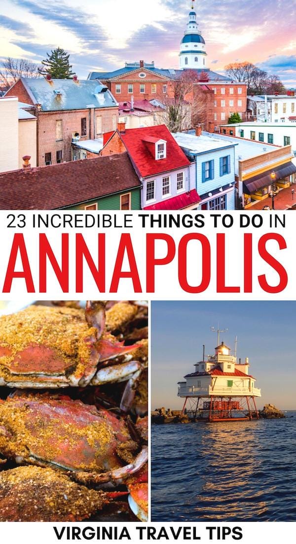 Planning your Maryland getaway and looking for the best things to do in Annapolis? We have you covered - these are the top Annapolis attractions and more! | Annapolis things to do | Annapolis landmarks | Attractions in Annapolis | Annapolis itinerary | What to do in Annapolis | Places to visit in Annapolis | Sightseeing in Annapolis | Annapolis hiking trails | Annapolis hikes | Annapolis boat tours | History in Annapolis | Annapolis restaurants | Annapolis cafes | Visit Annapolis 