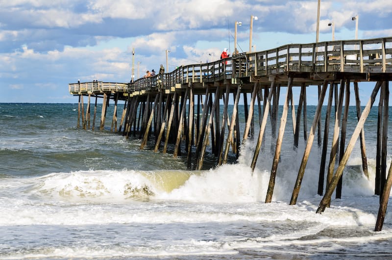 Avon fishing pier in the Outer Banks