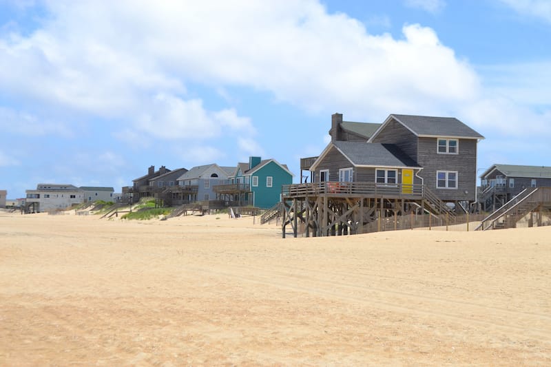 Beachfront houses in Kill Devil Hills