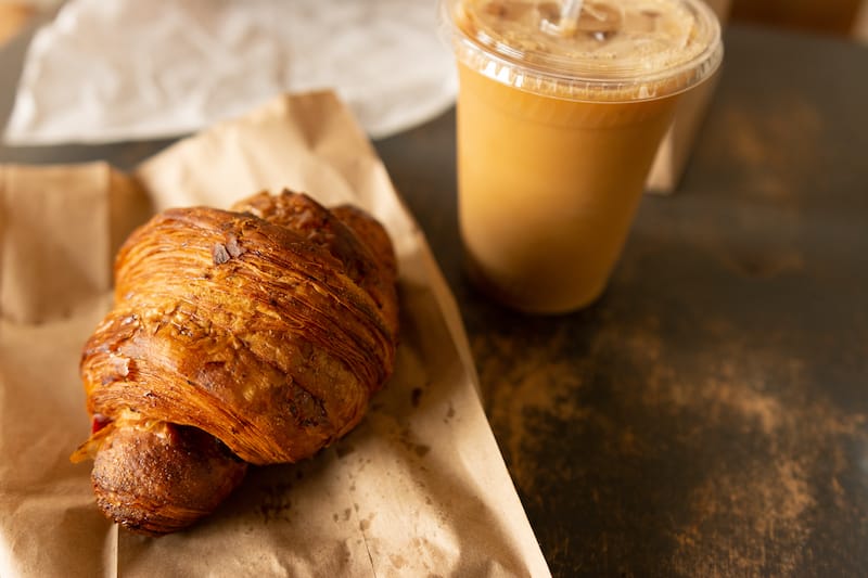 Croissant and coffee in Raleigh