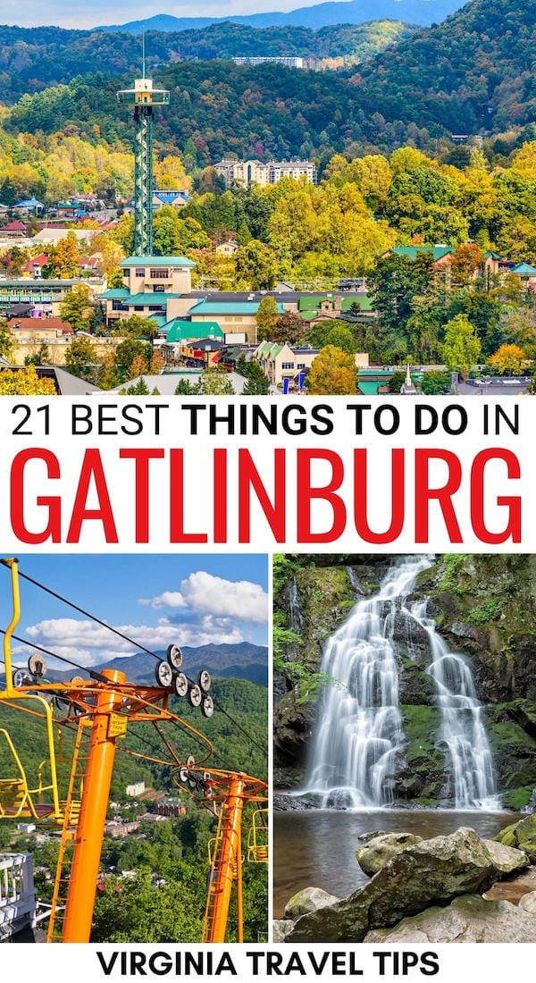 Planning your trip to the Smokies and looking for the best things to do in Gatlinburg TN? We've got you! These Gatlinburg attractions are musts for any itinerary! | Gatlinburg restaurants | What to do in Gatlinburg | Gatlinburg landmarks | Gatlinburg cafes | Gatlinburg distilleries | Gatlinburg things to do | Places to visit in Gatlinburg | Attractions in Gatlinburg | Gatlinburg travel guide | Trip to Gatlinburg | Visit Gatlinburg | Gatlinburg itinerary | Gatlinburg bucket list