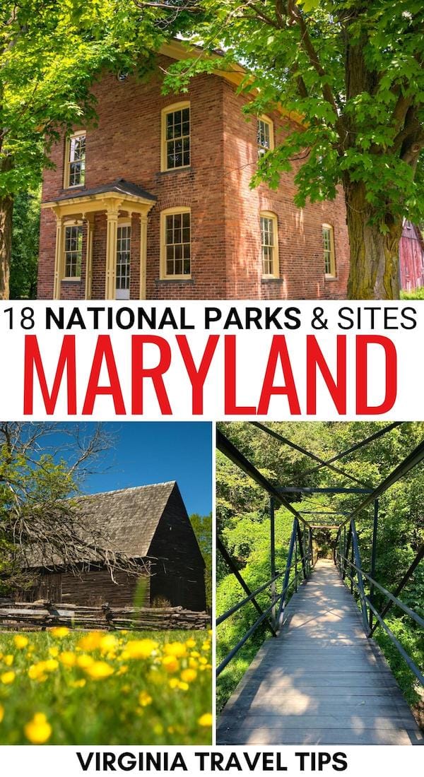 Are you looking to explore Maryland's history and nature deeper? These are the best national parks in Maryland (+ designated historical sites) to do so! | Maryland national parks | Places to visit in Maryland | Maryland landmarks | Maryland attractions | Maryland itinerary | Maryland sightseeing | National parks in MD | Historical places in Maryland | What to do in Maryland | Maryland history | Maryland museums | Maryland Civil War sites | Maryland battlefields