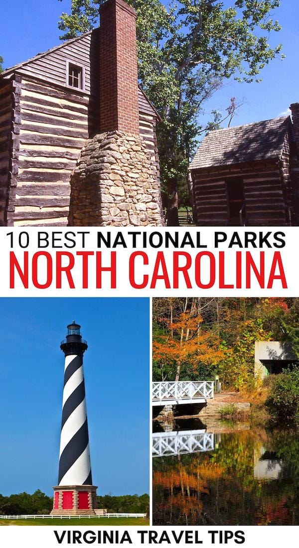 Are you looking to visit the historical sites and national parks in North Carolina on your trip? This guide details the best North Carolina national parks (+ tips)! | NC national parks | NC historical sites | North Carolina landmarks | North Carolina attractions | Things to do in North Carolina | Places to visit in North Carolina | National parks in NC | Visit North Carolina