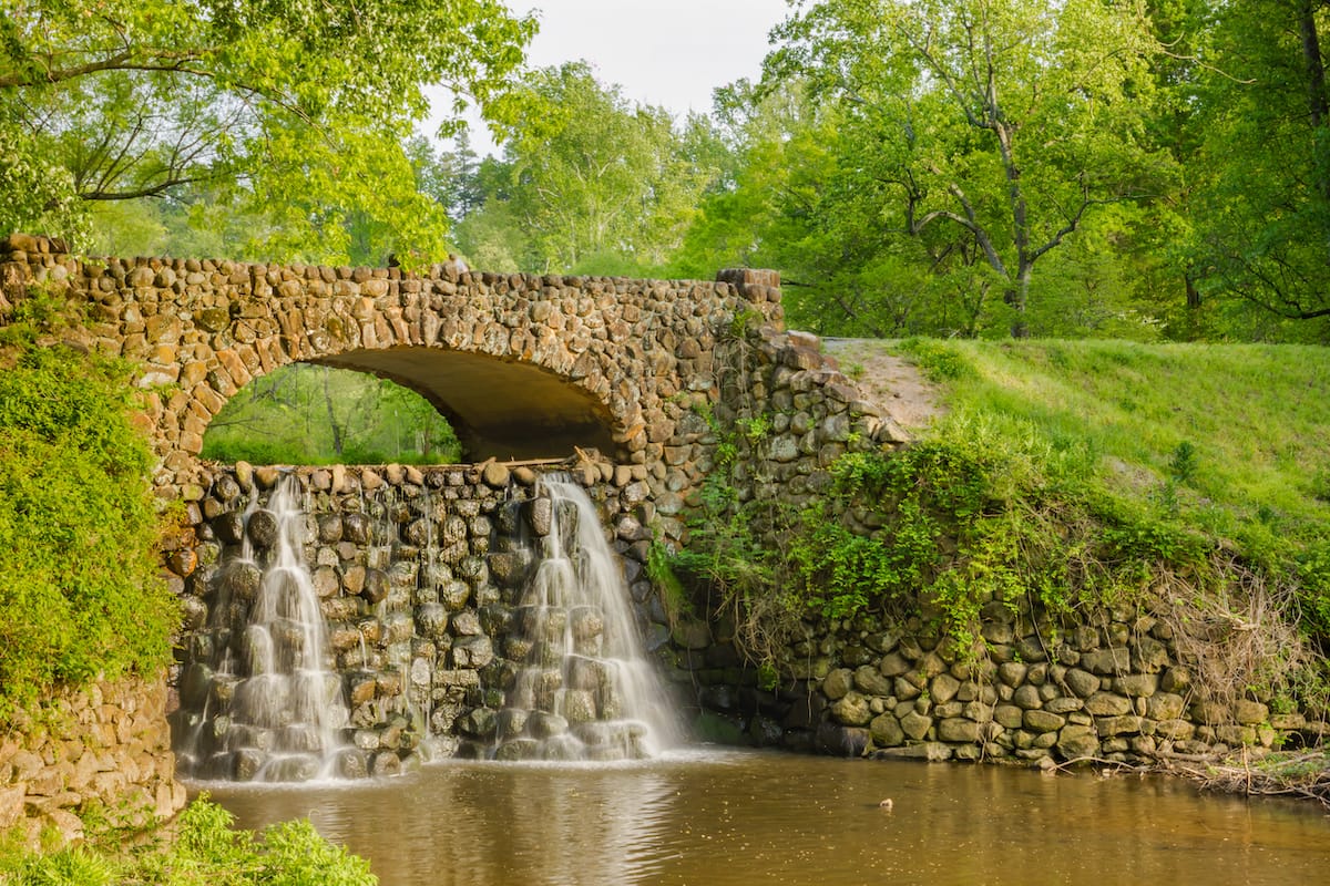 Waterfall Bridge at Reynolda Gardens