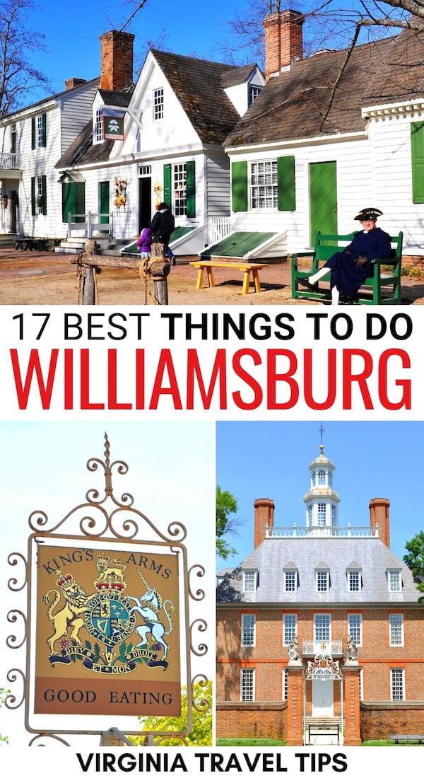 Are you looking for the best things to do in Williamsburg VA? These Williamsburg attractions and landmarks are essential for your itinerary! | Williamsburg VA things to do | What to do in Williamsburg VA | Things to do in Colonial Williamsburg | Williamsburg VA attractions | Williamsburg VA landmarks | Williamsburg VA museums | Williamsburg VA itinerary | Weekend in Williamsburg VA | Visit Williamsburg VA | Places to visit in Williamsburg VA | Williamsburg VA restaurants | Williamsburg VA tours